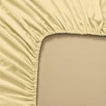 thumbnail image 2 of Sheetsnthings Brushed Microfiber Fitted Sheet Only (King Size, Solid Gold) Wrinkle Resistant and Soft Bed Sheet, 2 of 3
