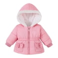thumbnail image 2 of Liyamei Girls Hooded Padded Jacket with Zipper for Winter Fashionable Warm Coat, 2 of 6