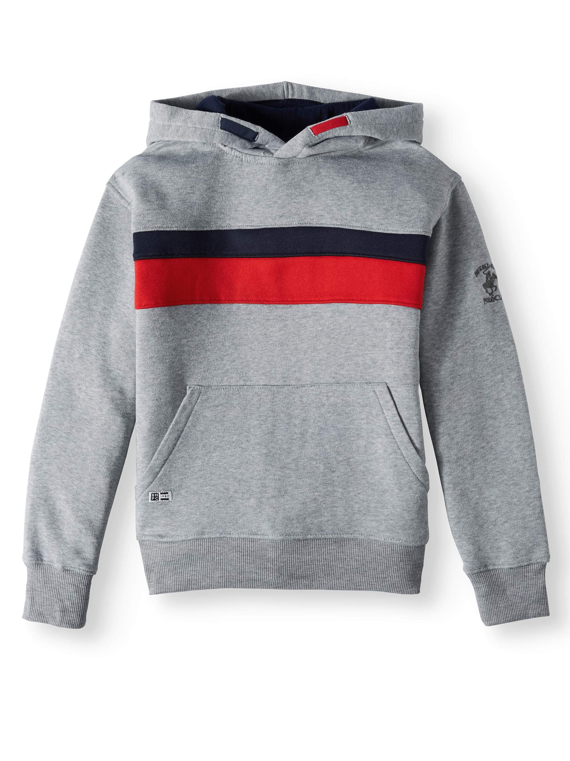 Beverly Hills Polo Club Colorblock Fleece Pullover Hoodie ...