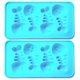 thumbnail image 1 of Caja de hielo con forma de animal de 2 piezas - hueso de pescado azul MFZFUKR CPB-US-CJZ161-4, 1 of 5