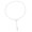 Silver, variant on Elegant Circlet Link Necklace Adjustable Length Stainless Steel Neck Jewelry Trendy Women's Neckwear
