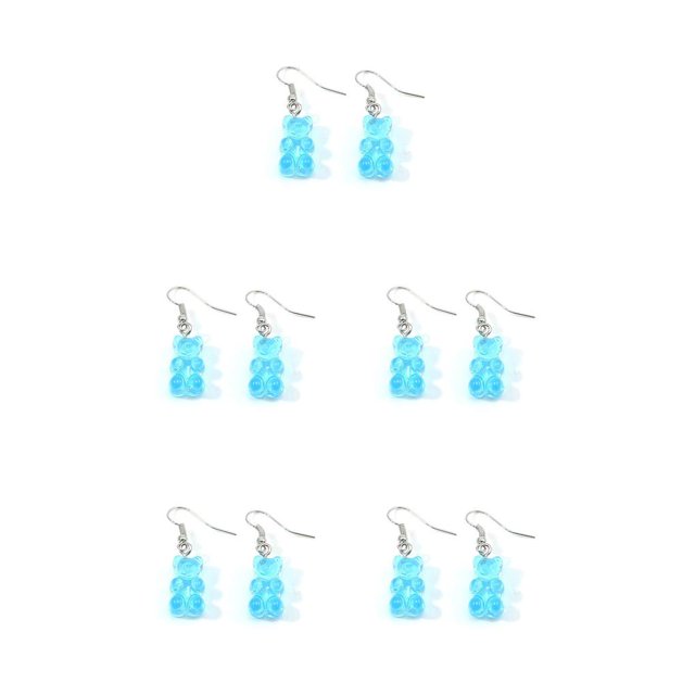 Qarigey Gancho para la oreja Regalo del Día de San Valentín de dibujos animados Pendiente de gota Accesorios populares encantadores Type2 NO2