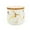 White S, variant on Fiocias Ceramic Sugar Bowl Canister Jars Condiment Airtight Lids Food Storage Containers Black S