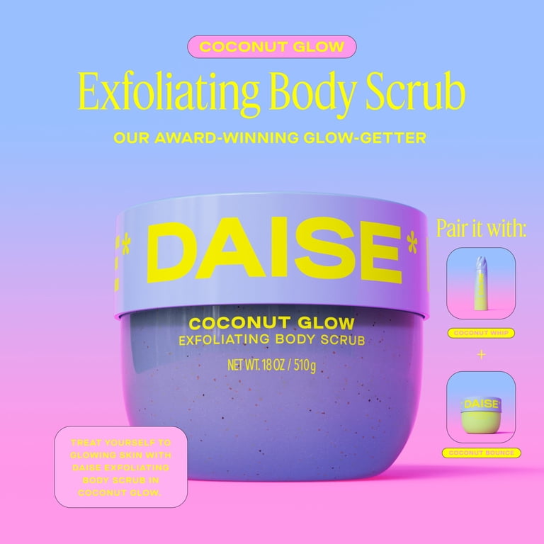 DAISE Exfoliating Body Scrub, Coconut Glow, 18 oz photo 5