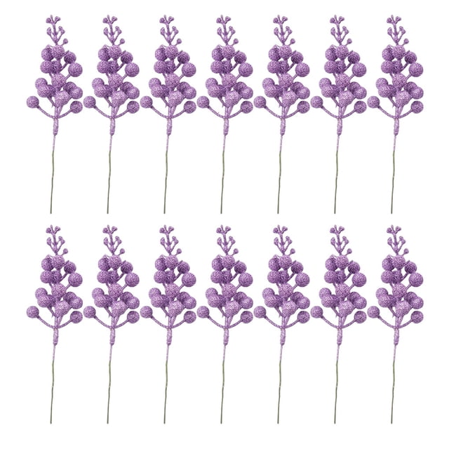 Toystoory 14 piezas de decoración de flores de árbol de Navidad, adorno de boda DIY, accesorios de diseño multiusos, accesorio de compromiso para el Kits de decoración para fiestas Violeta Toystoory HA068358-08