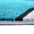 thumbnail image 6 of BizChair Modern Contemporary Area Rug, Turquoise Grey Black (5 Feet X 7 Feet), 6 of 7