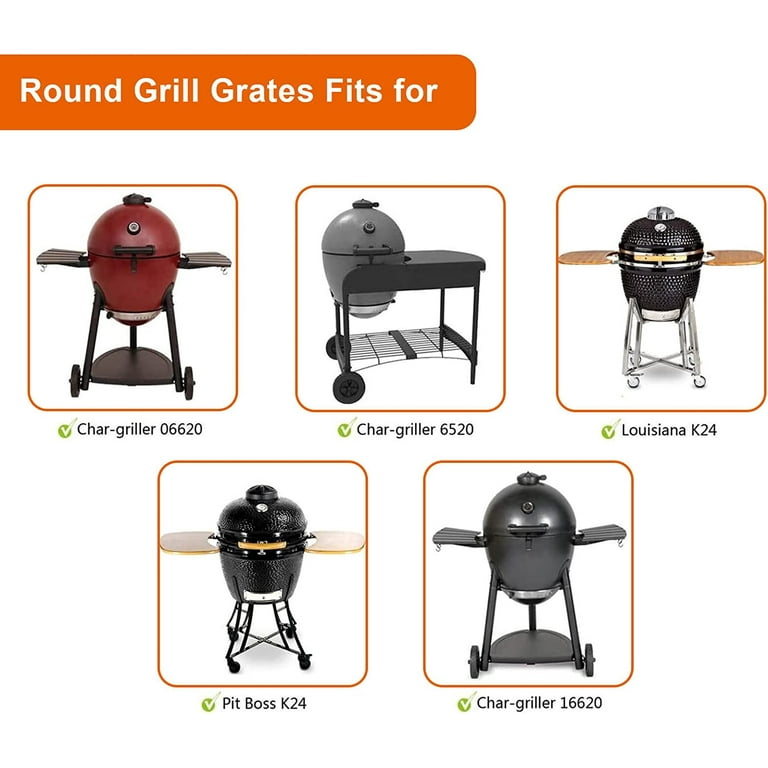 Grisun Round Cooking Grate 19.5 Inch for Akorn Kamado Ceramic