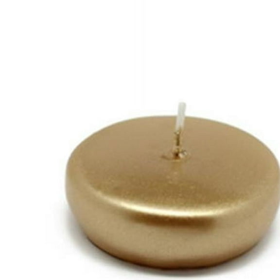 2 1-4 in. Metallic Gold Floating Candles -24pc-Box