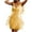 Gold, variant on Giftesty Spring Dresses for Women 2024 Fashion Women Sexy V Neck Solid Color Tassel Sleeveless Dress Short Skirt