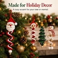 thumbnail image 5 of Crochet Snowman Spiral Ornament DIY Kit, 3D Christmas Hanging Ornament | Handmade Decoration for Window, Porch, Wall, Holiday Tree, Beginner-Friendly, Soft Yarn Craft Set, 5 of 7