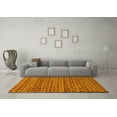 thumbnail image 3 of Ahgly Company Machine Washable Indoor Rectangle Abstract Yellow Modern Area Rugs, 5' x 7', 3 of 4