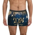thumbnail image 2 of Goofa Happy New Year 2024 (3) Printed Men's Boxer Briefs Underwear, Moisture-Wicking Underwear, Trunk,Soft and Breathable Cotton Underwear-, 2 of 9