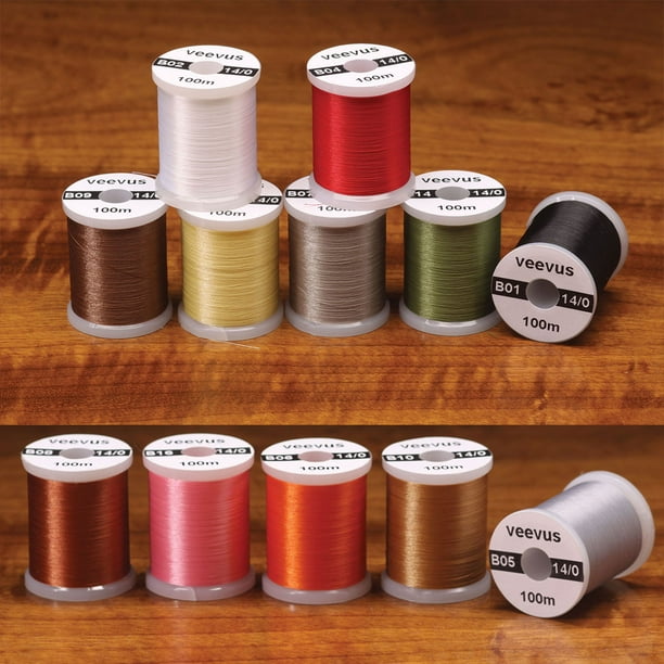 Veevus Thread 6/0 Through 16/0 Fly Tying Materials All Colors & Sizes