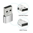 thumbnail image 4 of USB C Female to USB Male Adapter, Type C to USB Converter Adapter Silver for Phone, Tablet, Computer, Pack of 2, 4 of 7