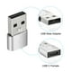 thumbnail image 4 of USB C Hembra a USB Macho Adaptador, Tipo C a USB Convertidor Adaptador Plata para Teléfono, Tableta, Computadora, Paquete de 2, 4 of 7
