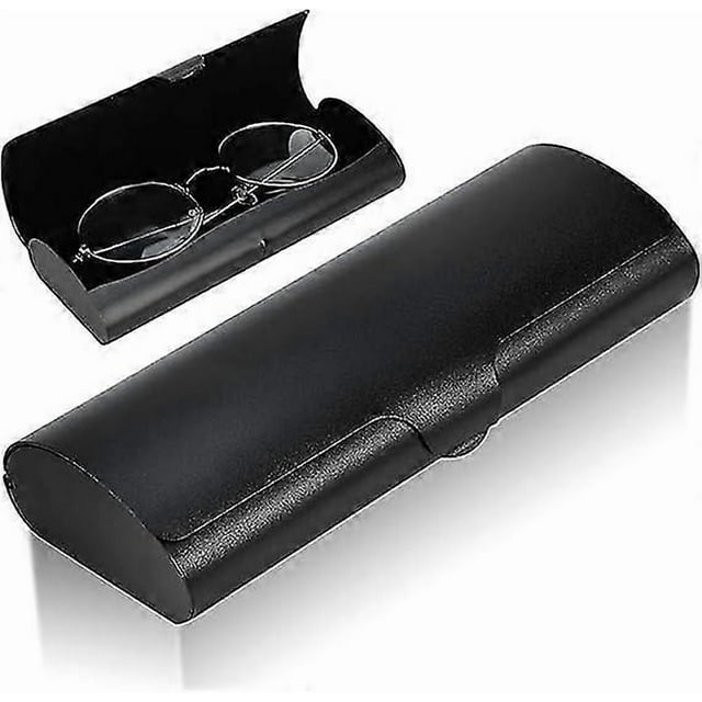 Aluminum Glasses Case, Metal Hard Case for Reading Glasses Black, Suitable for Women and Men