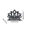 thumbnail image 3 of Servilletero metálico con forma de flor | Soporte para servilletas de papel de hierro negro para mesa de comedor y cocina | Organizador de mesa que ahorra espacio para servilletas de cóctel, 3 of 6