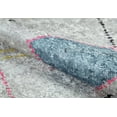 thumbnail image 4 of Slaskie Grey Modern Polyester Area Rugs for Living Room Washable Rugs Boho Moroccan Area Rug Soft Geometric Bohemian Carpet Distressed Indoor Rug for Bedroom Dining Room Office Nonslip Rug, 4 of 9