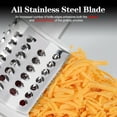 thumbnail image 2 of Rotary Cheese Grater Hand Crank, Kitchen Shredder Speed Mandolin Slicer Nuts Grinder with Handle and Drum Blades for Cheese, Vegetable, Walnuts, Chocolate, Potato, Carrot, 3 Blades, White, 2 of 9