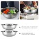 thumbnail image 2 of 2Pcs Stainless Steel Basin Kitchen Vegetable Washing Basin Large Mixing Basin Fruits Salad Mixing Basin, 2 of 4