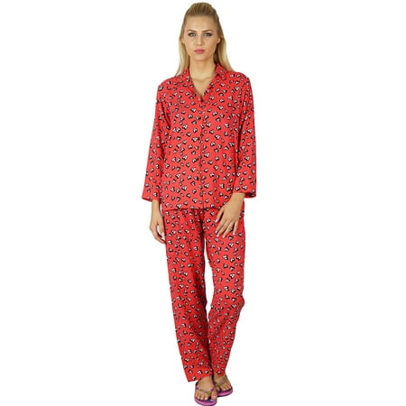 

Bimba Women Rayon Night Wear Pajama Set Printed Full Sleeve Shirt with Pyjamas