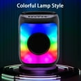 thumbnail image 5 of YMTQ Party Subwoofer Bluetooth Speaker Portable Outdoor Speaker Bluetooth Wireless Sound With Mixed Colour Lights,Black,, 5 of 9