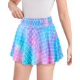 thumbnail image 4 of OlyPegic Girls Tennis Skirt with Pocket Shorts Toddler Kids Athletic Skorts Sports Golf Running Workout Flowy Skirt 4-9Y, 4 of 7