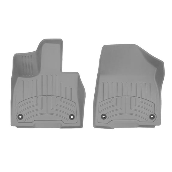 WeatherTech FloorLiner HP Custom Fit Floor Mats compatible with 2021-2024 Toyota Sienna - 1st Row (Driver & Passenger), Grey