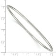 thumbnail image 3 of 925 Sterling Silver 2mm Slip-on Bangle Chain Bracelet; for Adults and Teens; for Women and Men, 3 of 3