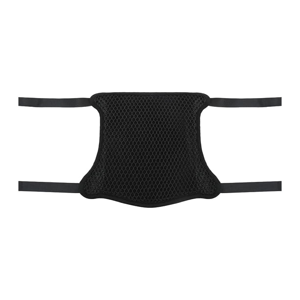 Aislamiento para motocicleta, protector de asiento de motocicleta, cojín, protector solar Capa doble negra