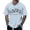 Light Blue, variant on NinXxx Men's Oversized City Print Crew Neck Loose Casual Sports Tee White XXXXL