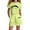 Light Green, variant on Girls Boys Outfits Set Girls city Letter Print Casual Loose Short Sleeve Suit Pink 13-14 Years