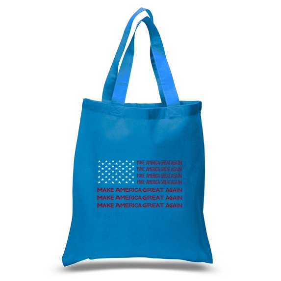 LA Pop Art Small Word Art Tote Bag - Maga Flag