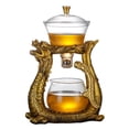 thumbnail image 4 of veasfak Creative Dragon Glass Teapot Heat Resistant Tea Set Easy to Clean Drinkware Semi, 4 of 9