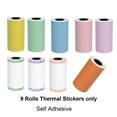 thumbnail image 2 of NefLaca 9 Rolls Colorful Stickers Fit for Mini Printer, Pocket Bluetooth Thermal Printer, 2 of 4