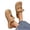 Brown, variant on Women's Mary Jane Style Closed Toe Slide Sandals, Cute Bow Decor Comfortable Slip On Slippers Non-Slip Shoes