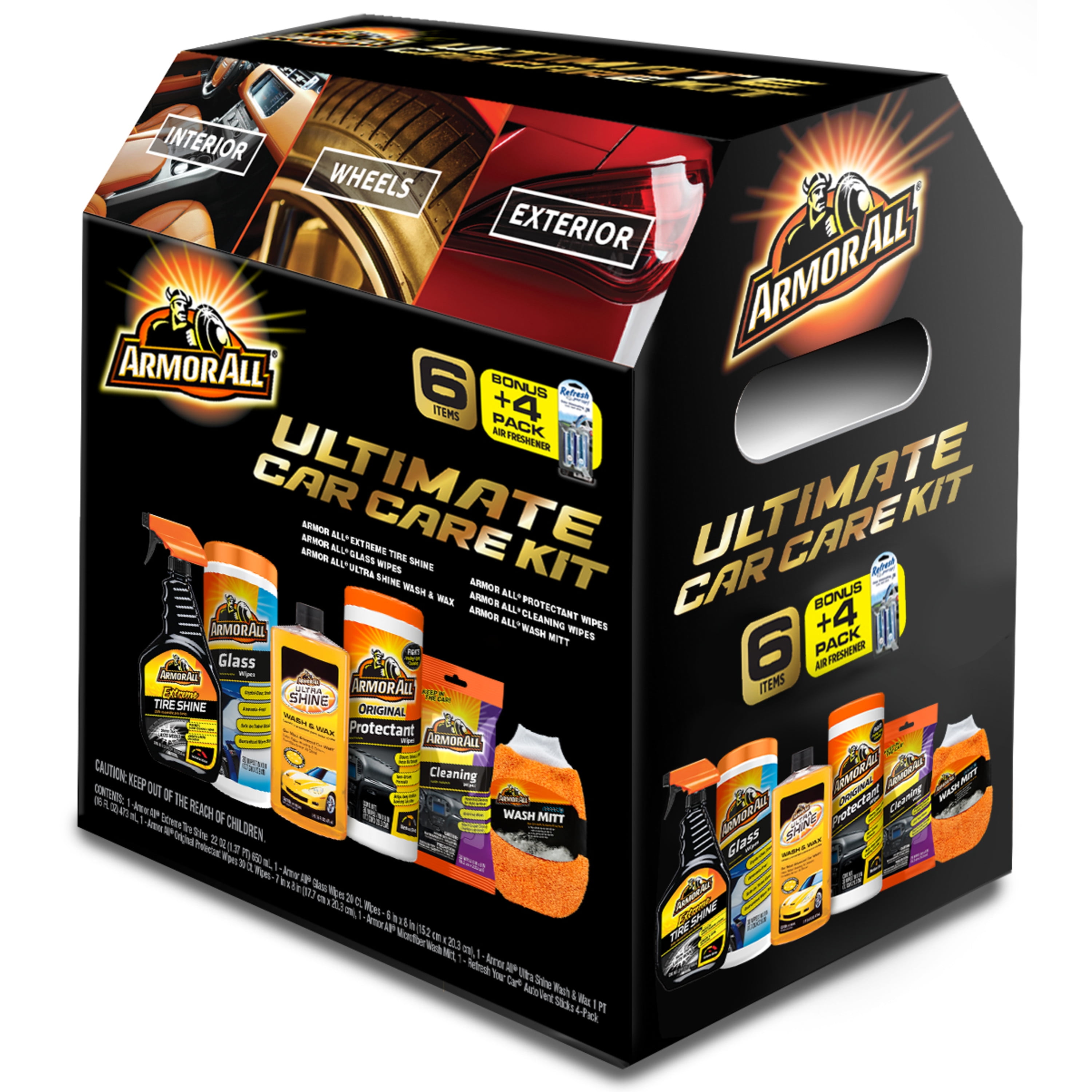 Ultimate Shine & Shimmer All-in-One Car Wash Kit (17 Piece Kit