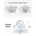 thumbnail image 6 of Blue Sea Turtle Waterfall Valances for Windows, Coastal Coral Summer Beach Nautical Kitchen Sheer Valance Curtains, Rod Pocket Elegant Swag Valances for Living Room Bedroom, 47.2"x38.5", 1 Panel, 6 of 8