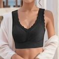 thumbnail image 2 of Gyexs Women's Seamless Comfort Tank Top Style Convertible Fixed Cup Wireless Bra for Small Chest Support, Black, Size XXL, 2 of 4
