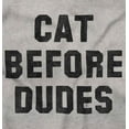 thumbnail image 2 of Cat Before Dudes Single Kitty Mom Women's Plus Size Graphic Tee Brisco Brands 3X, 2 of 5