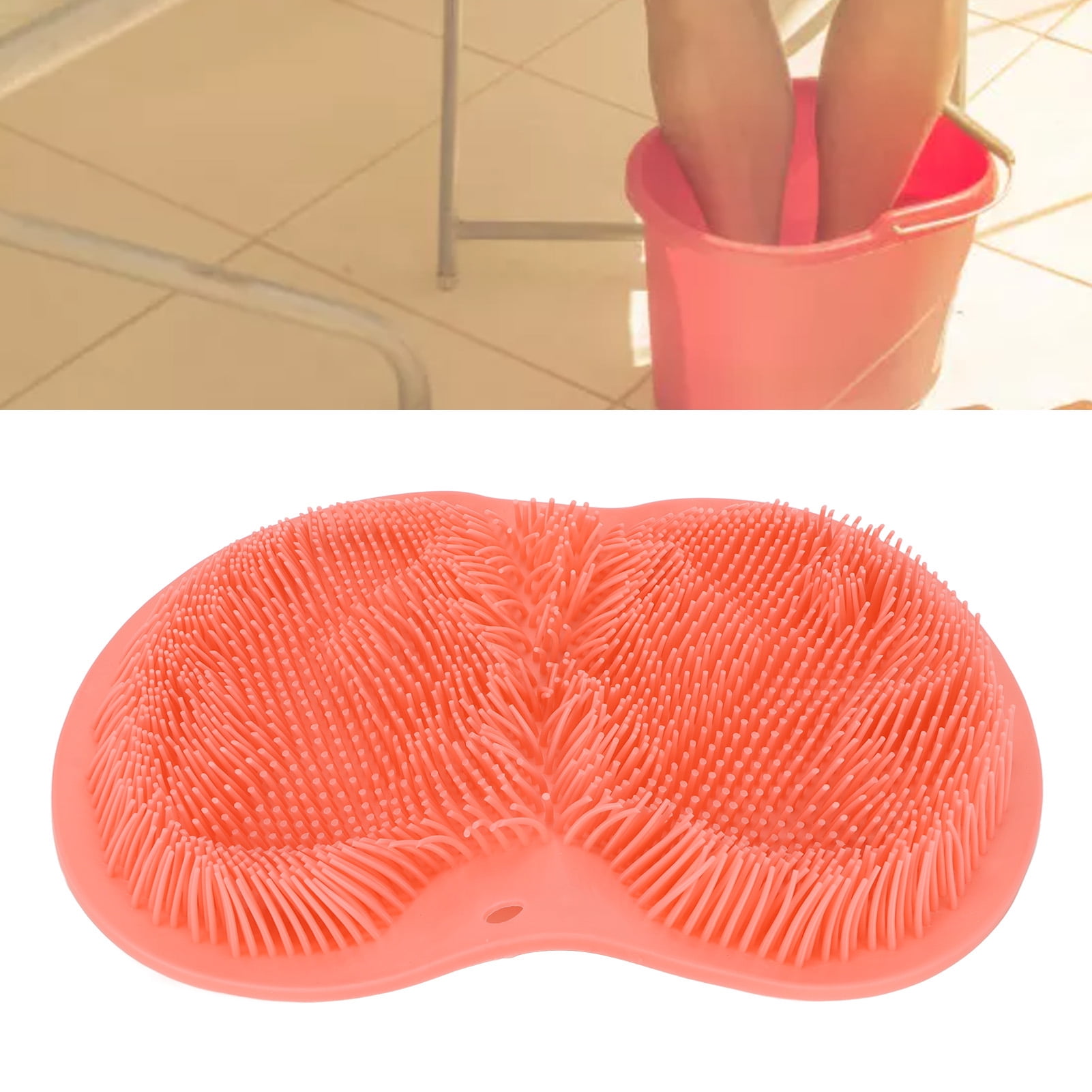 Shower Foot Scrubber, Non Slip Suction Cups Shower Foot Massager