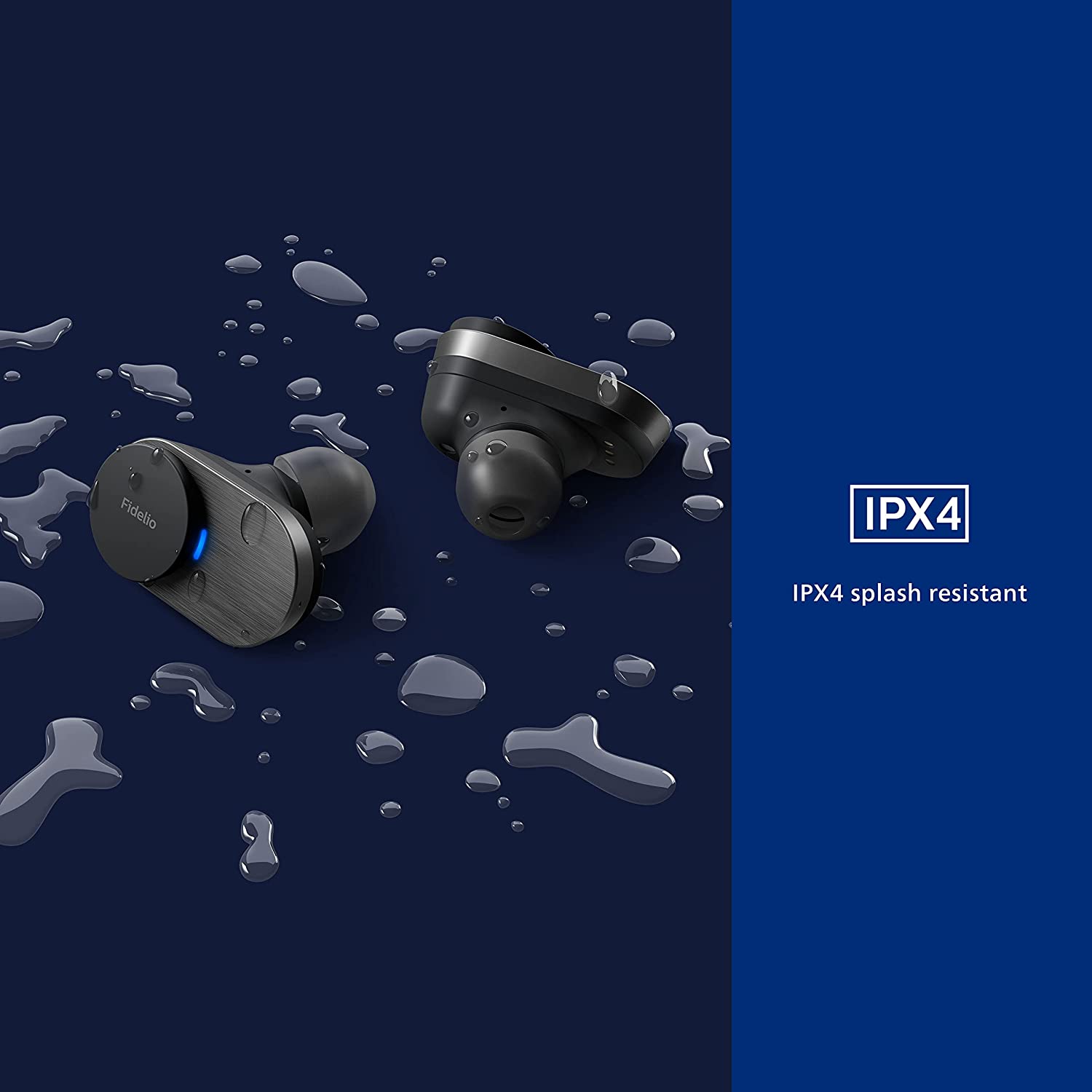 PHILIPS Fidelio T1 True Wireless Headphones with Active Noise Canceling Pro+ Audiophile Quality, Black