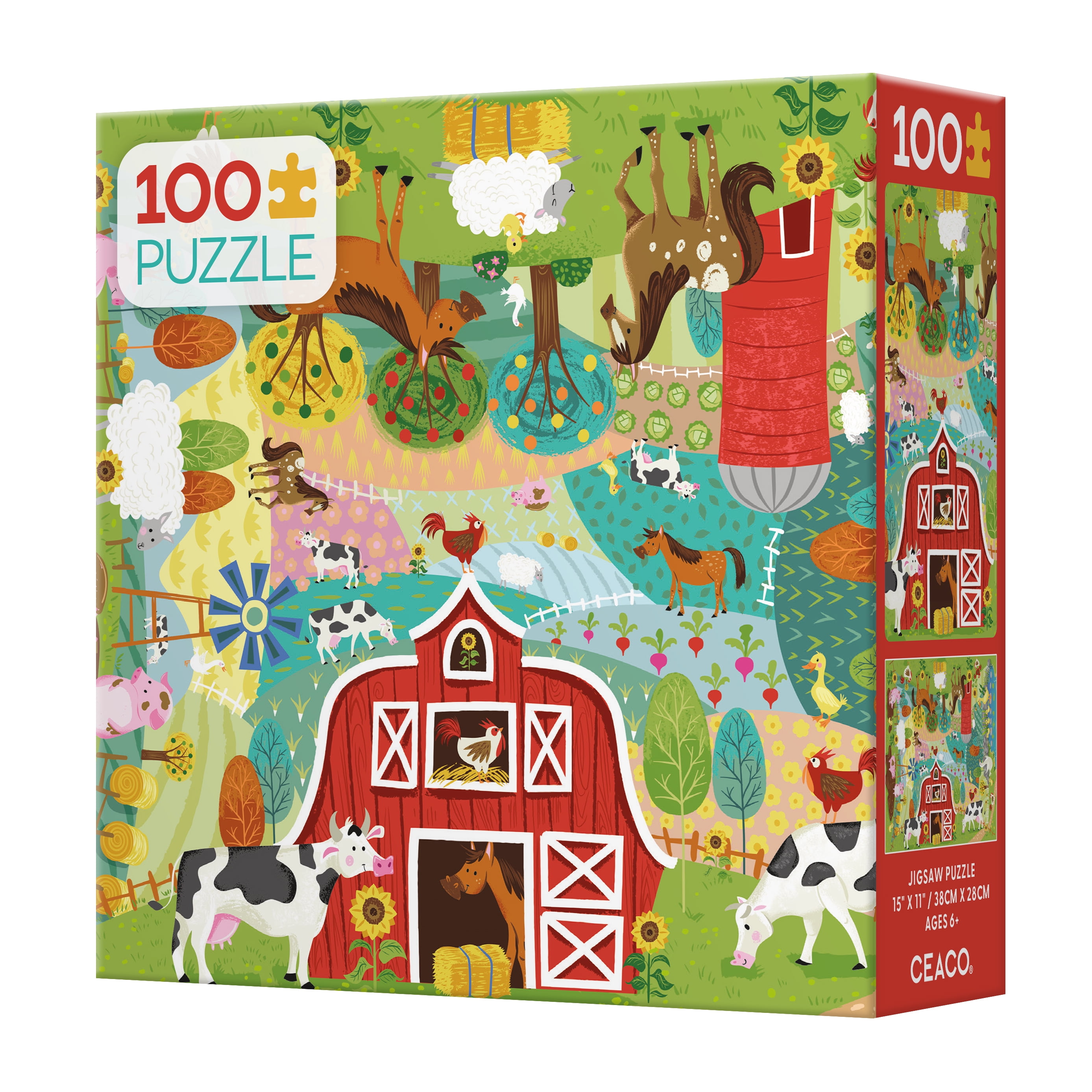 Ceaco Home on the Farm 100 Piece Interlocking Jigsaw Puzzle