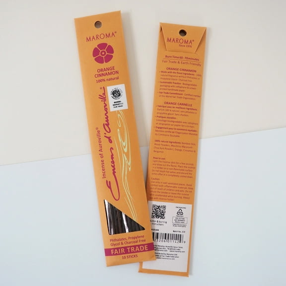 Maroma EDA Incense Orange Cinnamon 10 Stick