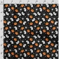 thumbnail image 3 of Soimoi Halloween Printed, Cotton Fleece, Fabric by The Yard Sewing DIY Stretch Fabric 56 Inches Wide, WarmFabric for Hats, Coats, Gloves, Blankets, White & Orange, 3 of 5