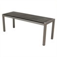 thumbnail image 1 of Boraam Fresca Polylumber Bench in Solid Brushed Aluminum, 1 of 1
