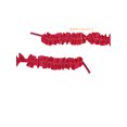 thumbnail image 3 of INSPIRE CHIC Ruffled Ribbon Solid Color Pleated Elastic Shoe Strings for Sneakers 2 Pairs Red 100cm/39.4", 3 of 4