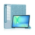 thumbnail image 1 of wonima44 Case for Samsung Galaxy Tab S10 Lite / S10 FE / S9 FE 10.9-Inch, Slim Light Tri-fold Stand Clear Back Cover Samsung Galaxy Tab S10 FE/S9 FE/S9 Case with Auto Sleep/Wake - Blue, 1 of 1