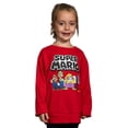 thumbnail image 2 of Super Mario Boys Long Sleeve Graphic Sweatshirt, Sizes XS-XXL, 2 of 8