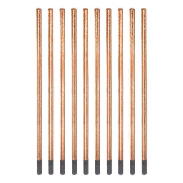 Unique Bargains 8x355mm Cuivré Gougeant Carbone Tiges Électrodes 10 Pack